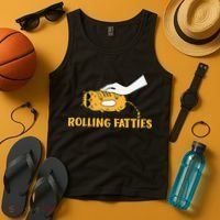 Rolling Fatties Cat Kitty Animal Pet Lovers Tank Top thumb 4