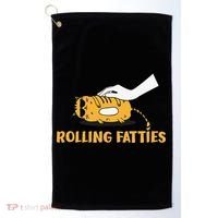 Rolling Fatties Cat Kitty Animal Pet Lovers Golf Towel thumb 0