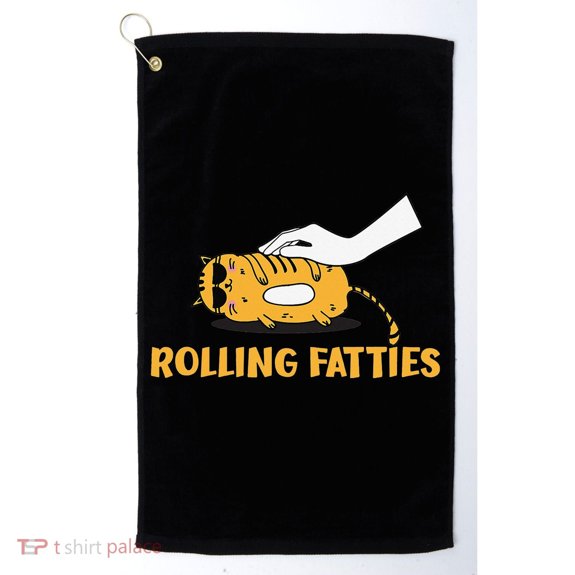 Rolling Fatties Cat Kitty Animal Pet Lovers Golf Towel