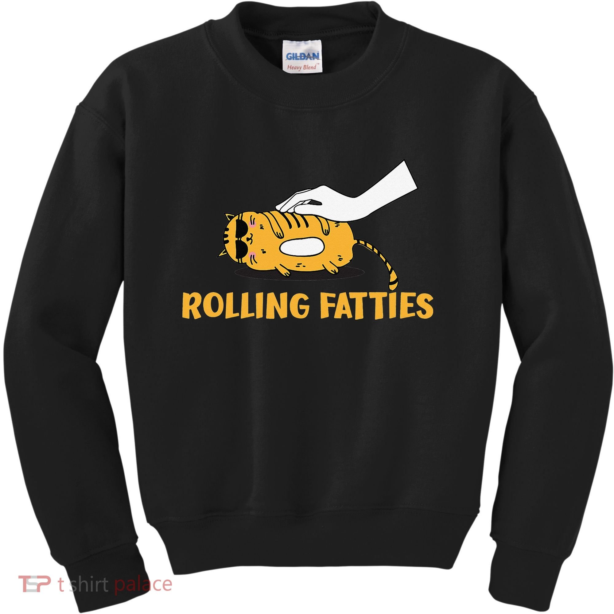 Rolling Fatties Cat Kitty Animal Pet Lovers Kids Sweatshirt