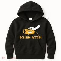 Rolling Fatties Cat Kitty Animal Pet Lovers Kids Hoodie thumb 0