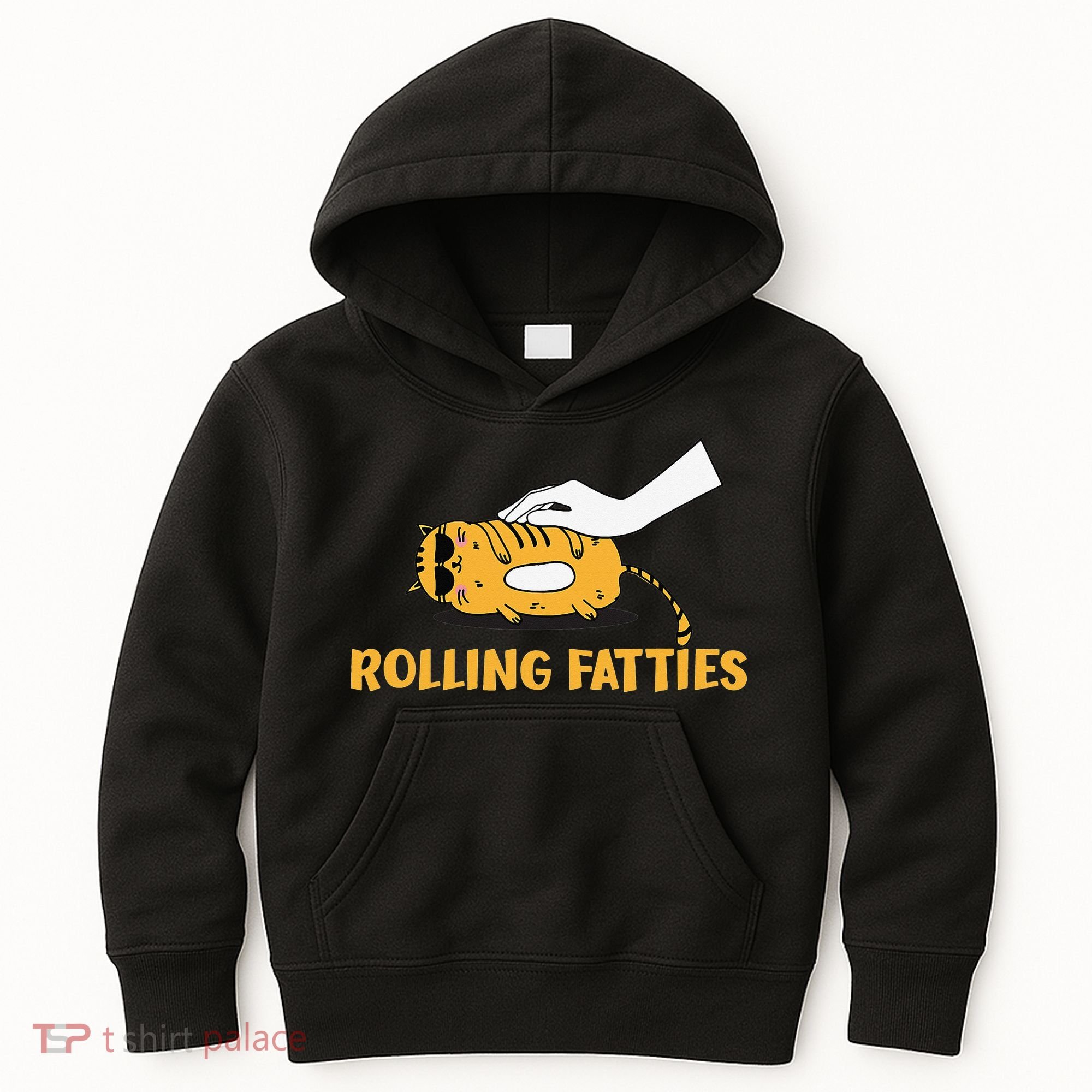 Rolling Fatties Cat Kitty Animal Pet Lovers Kids Hoodie