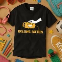 Rolling Fatties Cat Kitty Animal Pet Lovers Kids T-Shirt thumb 3
