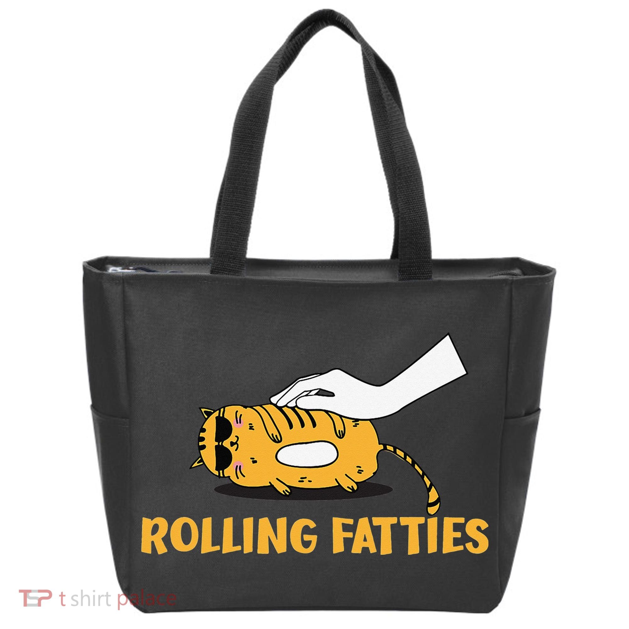 Rolling Fatties Cat Kitty Animal Pet Lovers Tote Bag