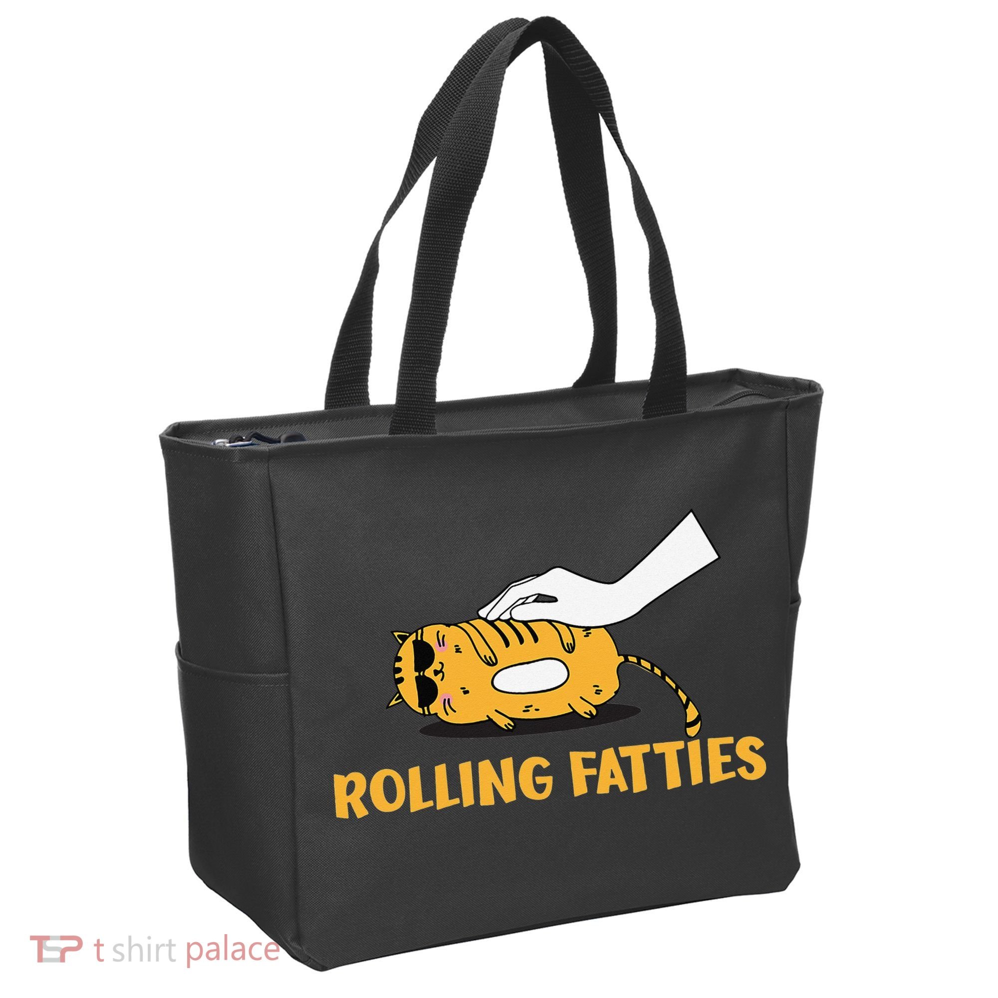 Rolling Fatties Cat Kitty Animal Pet Lovers Tote Bag