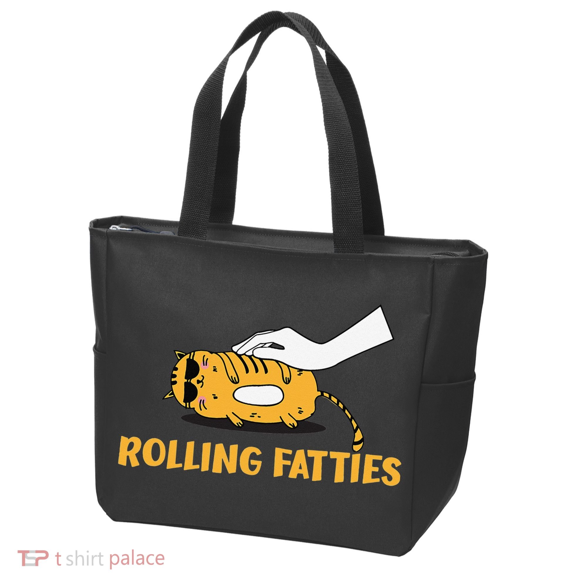 Rolling Fatties Cat Kitty Animal Pet Lovers Tote Bag