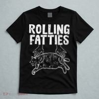 Rolling Fatties Cat Funny Fat Kitten T-Shirt thumb 5