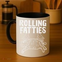 Rolling Fatties Cat Funny Fat Kitten Coffee Mug thumb 4