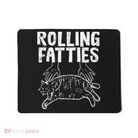 Rolling Fatties Cat Funny Fat Kitten Mousepad thumb 0