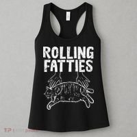 Rolling Fatties Cat Funny Fat Kitten Women's Tank Top thumb 3
