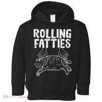 Rolling Fatties Cat Funny Fat Kitten Toddler Hoodie thumb 0