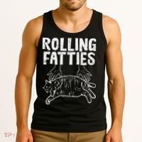 Rolling Fatties Cat Funny Fat Kitten Tank Top thumb 3
