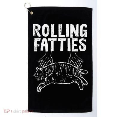 Rolling Fatties Cat Funny Fat Kitten Golf Towel