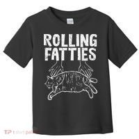Rolling Fatties Cat Funny Fat Kitten Toddler T-Shirt thumb 0