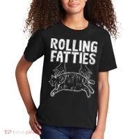 Rolling Fatties Cat Funny Fat Kitten Kids T-Shirt thumb 2