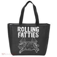 Rolling Fatties Cat Funny Fat Kitten Tote Bag thumb 0