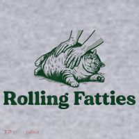 Rolling Fatties Cat Women's Sweatshirt thumb 2