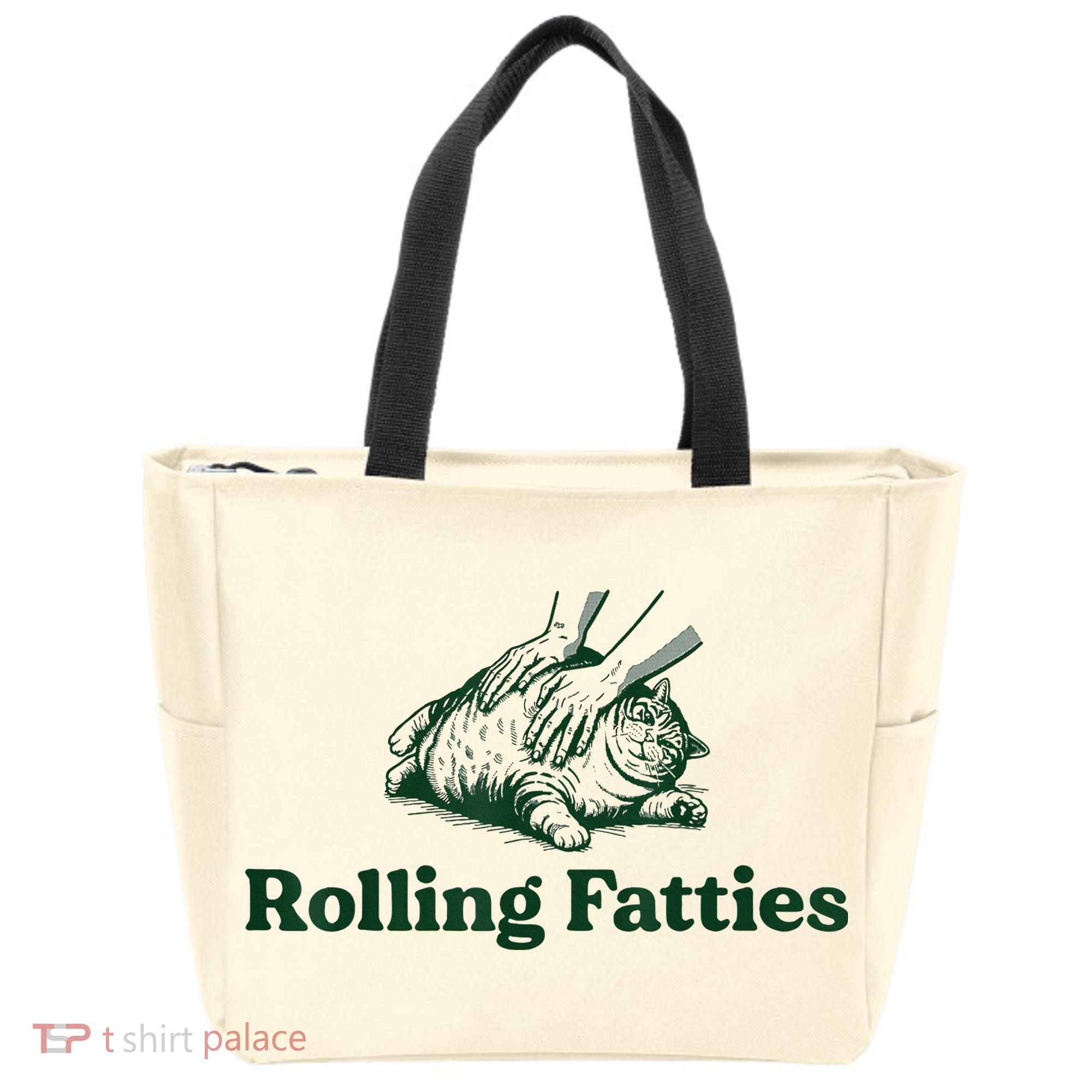 Rolling Fatties Cat Tote Bag