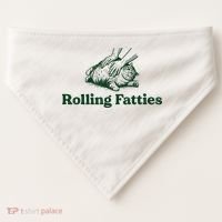 Rolling Fatties Cat USA-Made Doggie Bandana thumb 0