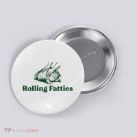 Rolling Fatties Cat Button thumb 0