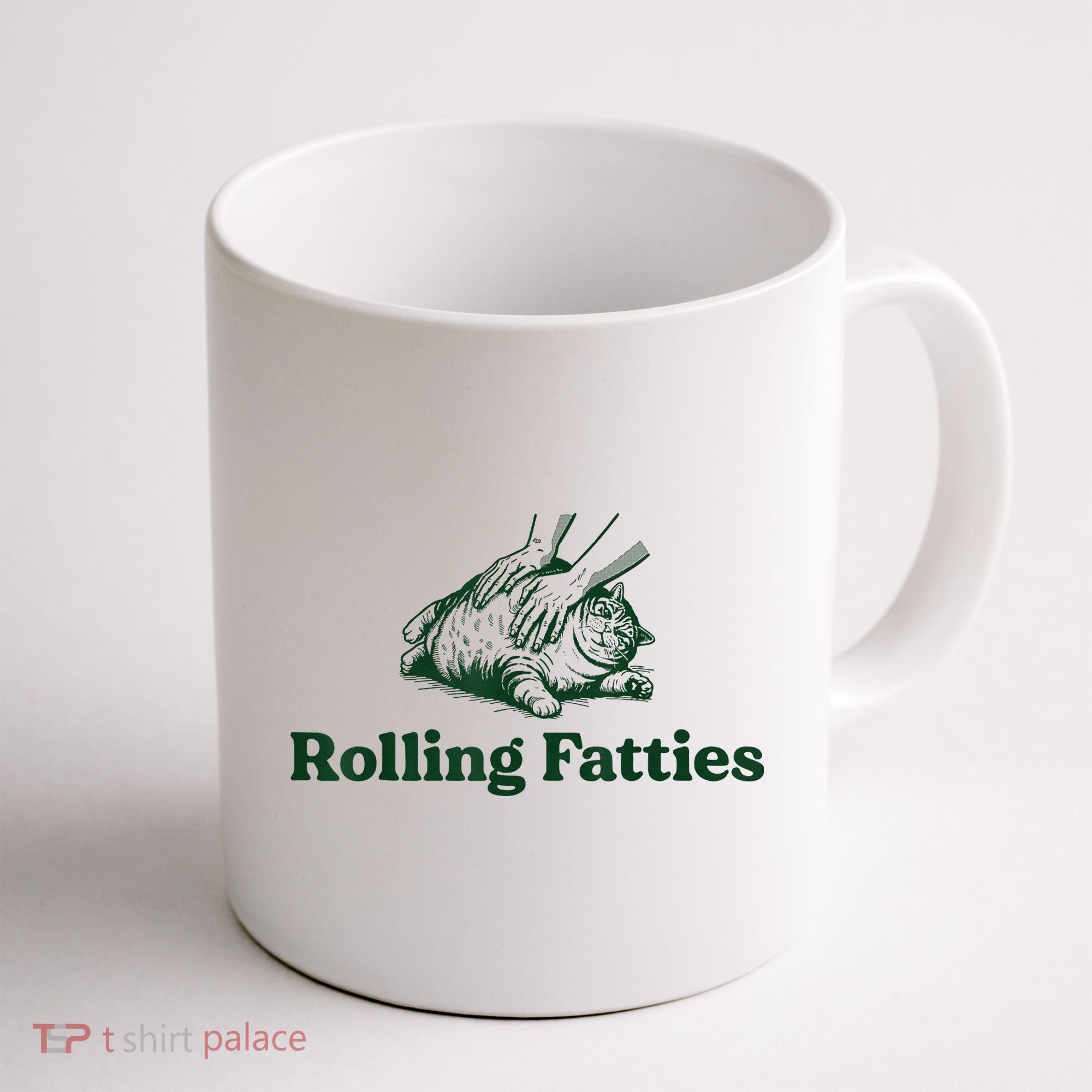 Rolling Fatties Cat Coffee Mug