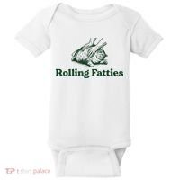 Rolling Fatties Cat Baby Bodysuit thumb 0