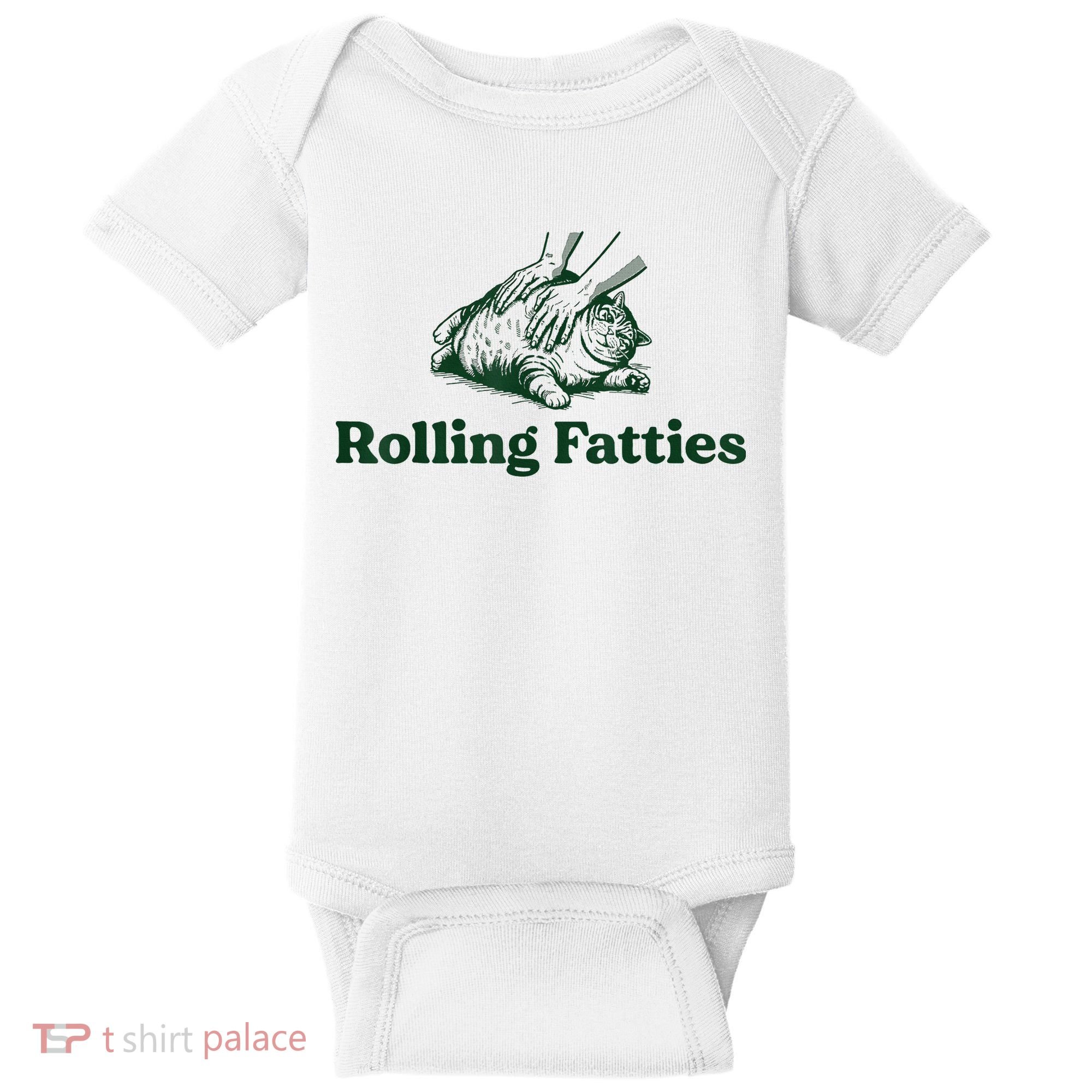 Rolling Fatties Cat Baby Bodysuit