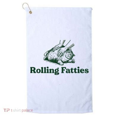 Rolling Fatties Cat Golf Towel