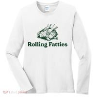 Rolling Fatties Cat Women's Long Sleeve Shirt thumb 0