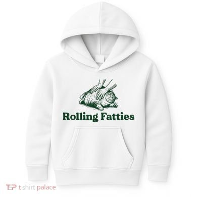 Rolling Fatties Cat Kids Hoodie
