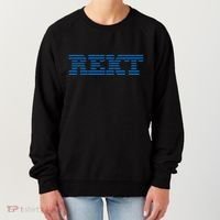 Rekt Funny Crypto Down Bad Parody Women's Sweatshirt thumb 0
