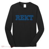Rekt Funny Crypto Down Bad Parody Long Sleeve Shirt thumb 0