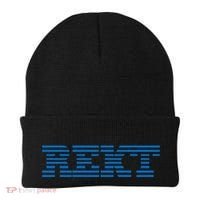 Rekt Funny Crypto Down Bad Parody Beanie thumb 0