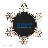 Rekt Funny Crypto Down Bad Parody Ornament thumb 0