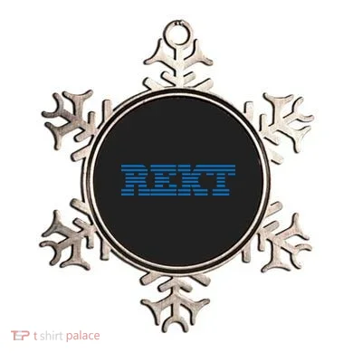 Rekt Funny Crypto Down Bad Parody Ornament