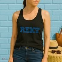 Rekt Funny Crypto Down Bad Parody Women's Tank Top thumb 2