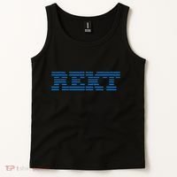 Rekt Funny Crypto Down Bad Parody Tank Top thumb 2