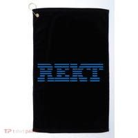 Rekt Funny Crypto Down Bad Parody Golf Towel thumb 0