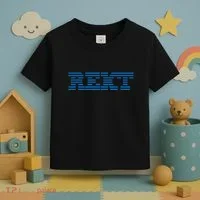 Rekt Funny Crypto Down Bad Parody Toddler T-Shirt thumb 3
