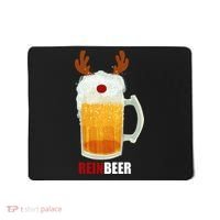 Reinbeer Funny Christmas Holiday Beer Lover Mousepad thumb 0