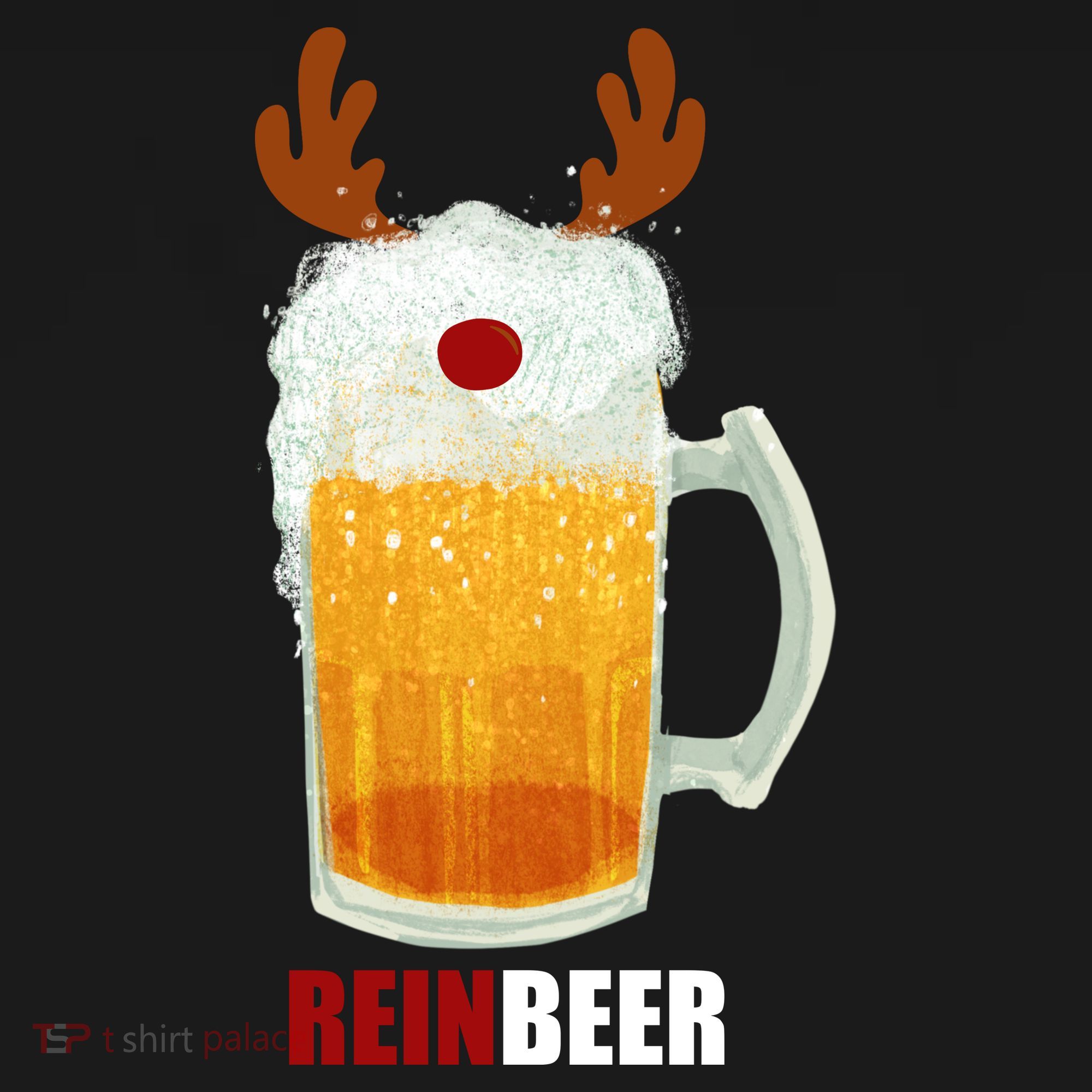 Reinbeer Funny Christmas Holiday Beer Lover Mousepad