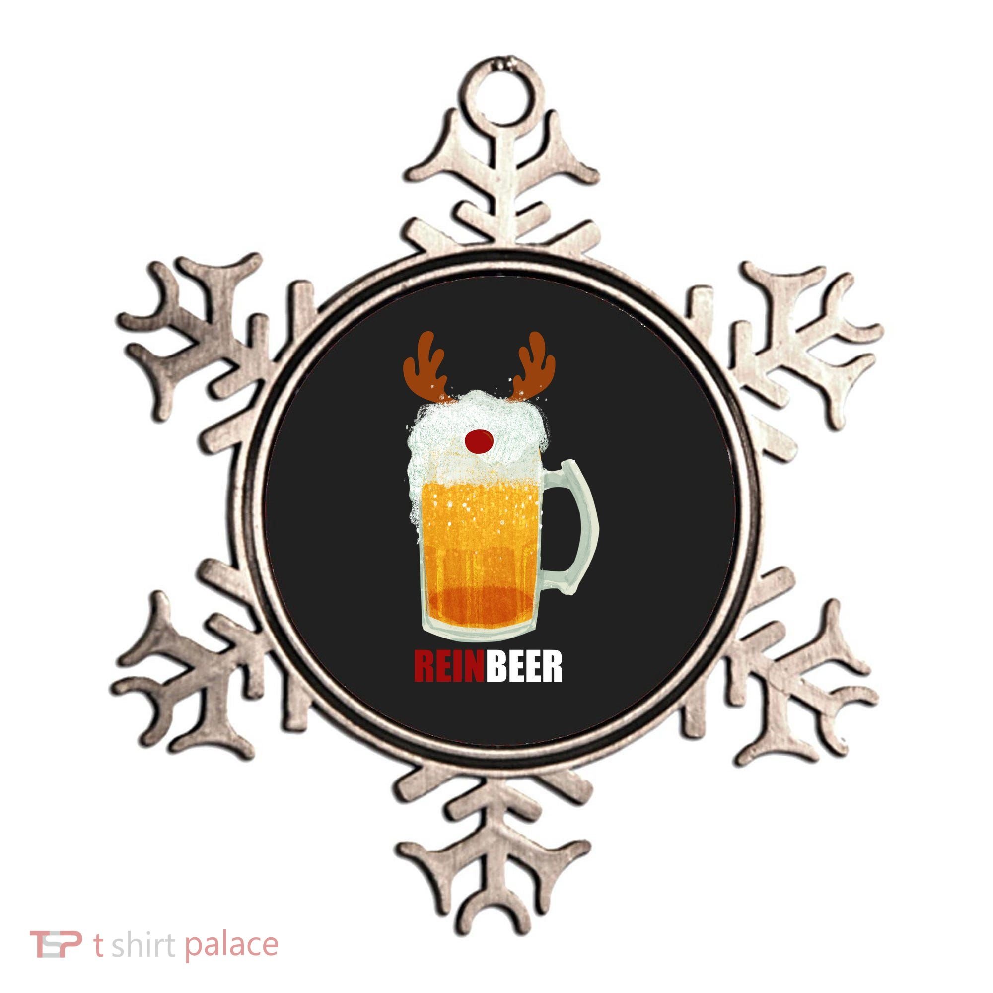 Reinbeer Funny Christmas Holiday Beer Lover Ornament