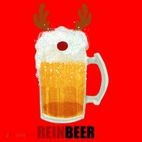 Reinbeer Funny Christmas Holiday Beer Lover Santa Hat thumb 1