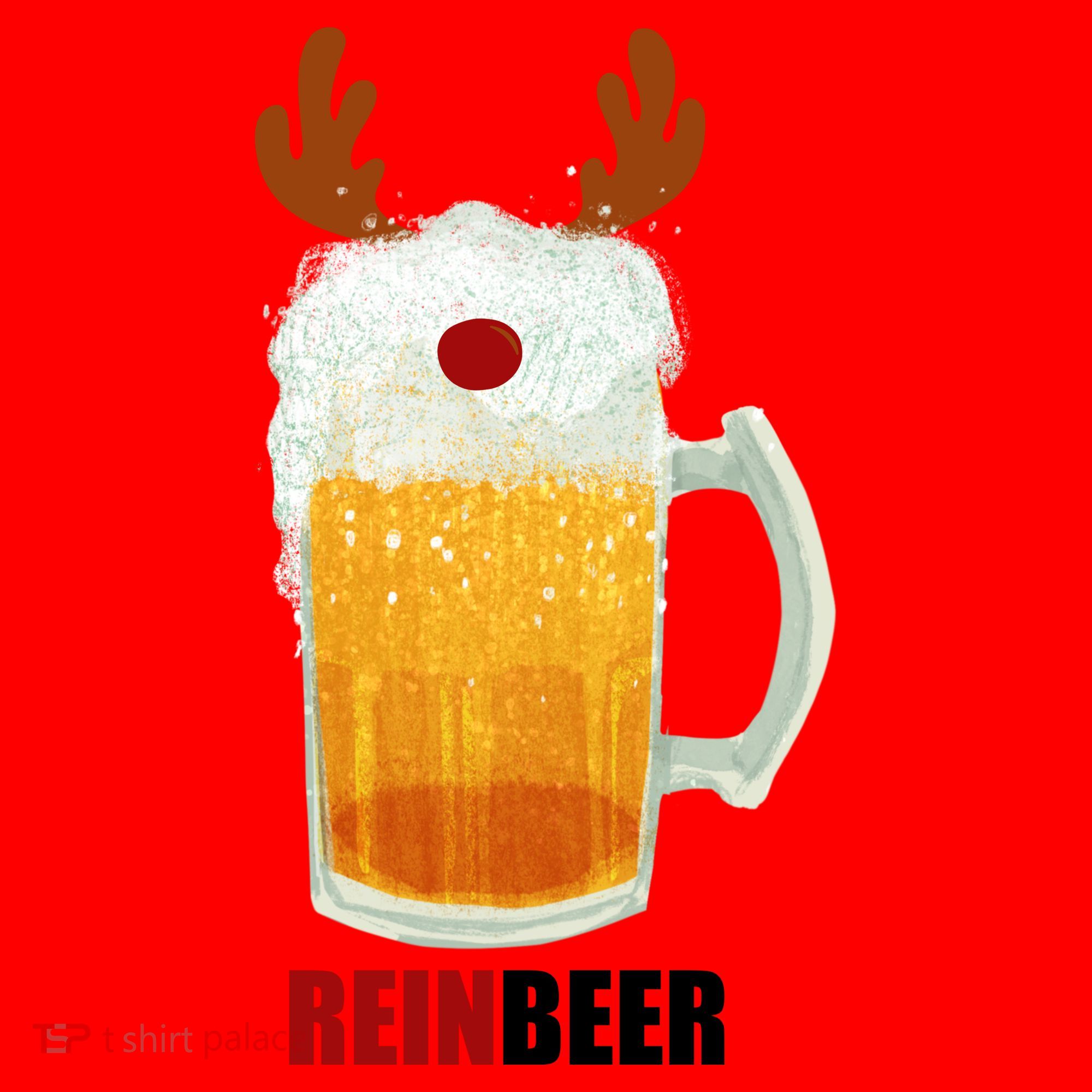 Reinbeer Funny Christmas Holiday Beer Lover Santa Hat