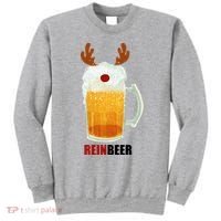 Reinbeer Funny Christmas Holiday Beer Lover Sweatshirt thumb 0