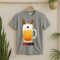 Reinbeer Funny Christmas Holiday Beer Lover T-Shirt thumb 2
