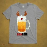 Reinbeer Funny Christmas Holiday Beer Lover T-Shirt thumb 5