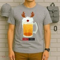 Reinbeer Funny Christmas Holiday Beer Lover T-Shirt thumb 6