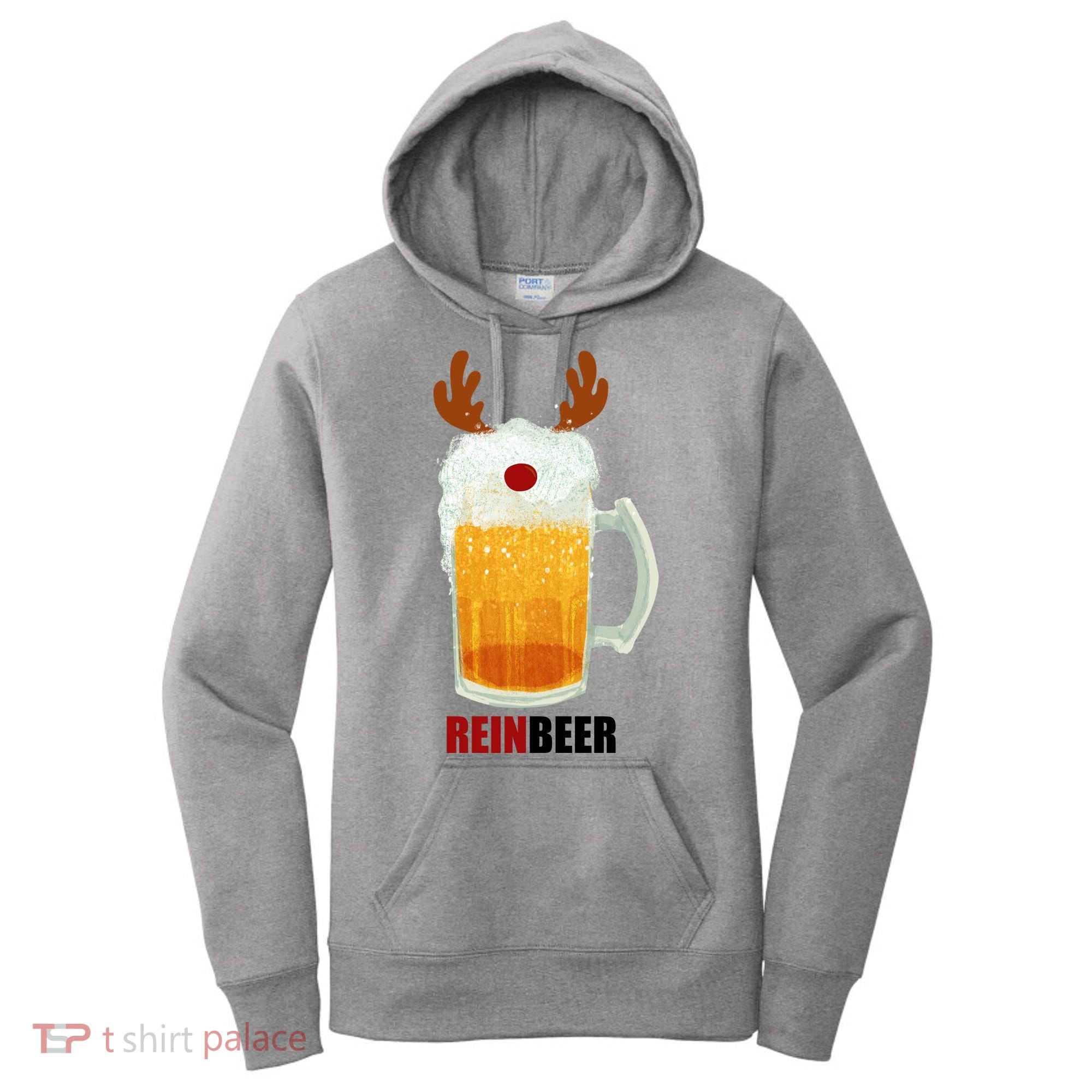 Reinbeer Funny Christmas Holiday Beer Lover Women's Hoodie