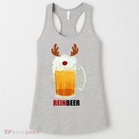 Reinbeer Funny Christmas Holiday Beer Lover Women's Tank Top thumb 0